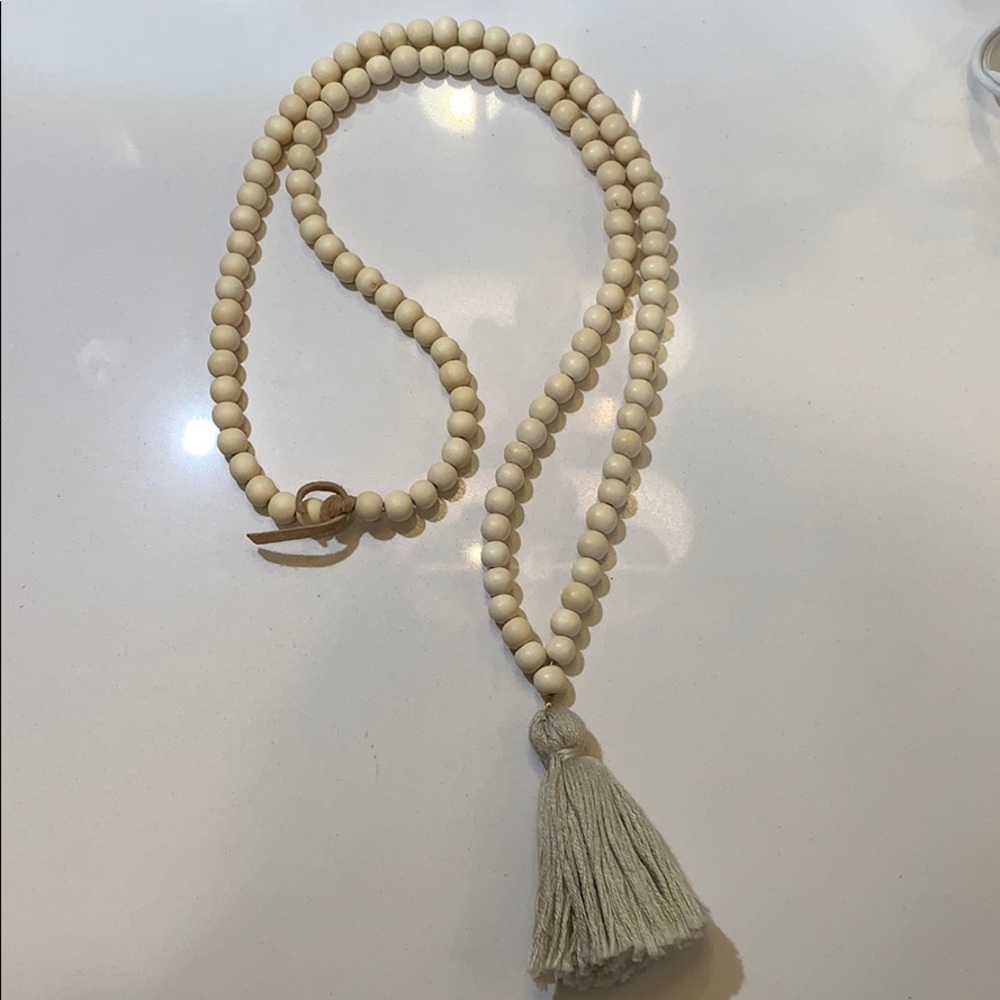 Grey tassel Necklace